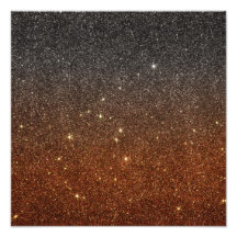 Image of black and orange trendy glitter photograph