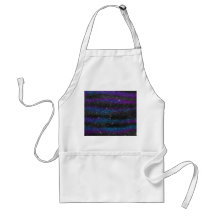 Image of Black Purple Blue Glitter Gradient Apron
