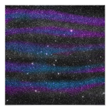 Image of Black Purple Blue Glitter Gradient Photo