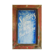 Image of cute antique sign on wrapped canvas gallery wrapped canvas