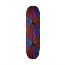 Image of Geometrical Glitter Custom Skate Board