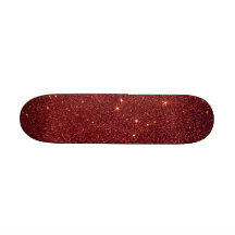 Image of trendy red glitter skateboards