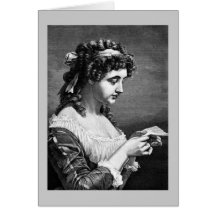 Image of Victorian Woman Greeting Card