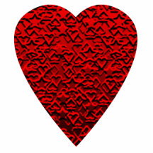 Image rouge lumineuse de coeur photos en relief