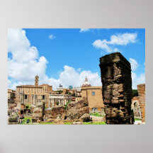 Images panoramiques des colonnes de vieilles ruine posters