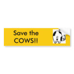 images, Save the COWS!! Bumper Stickers