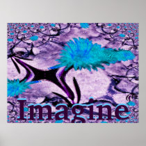 Imagine Blooming Earth Poster-Customize