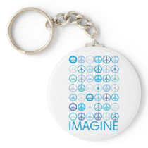 IMAGINE - Blue International Peace Signs