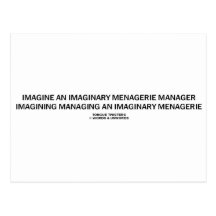 Imagine Imaginary Menagerie (Tongue Twister) Post Card