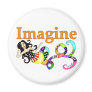 Imagine Mermaid Round Magnet