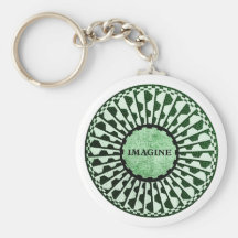 Imagine Mosaic, Strawberry Fields, Central Park 02 Keychain