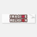 Imagine No Religion Bumper Sticker
