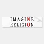 Imagine No Religion Bumper Sticker