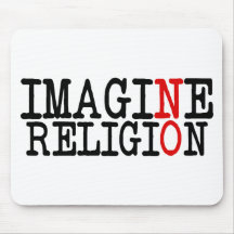 Imagine No Religion Mouse Mats