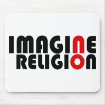 Imagine No Religion Mouse Pad