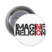 Imagine No Religion Pinback Buttons