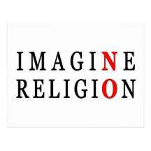 Imagine No Religion Postcard