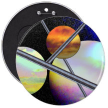 Imagined Worlds Pinback Buttons