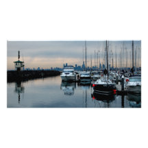 Imaginez au port de Brighton Carte Avec Photo