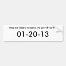 Imaginez qu'il y a de nobama, il est facile si vou autocollants pour voiture