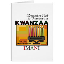 IMANI - Faith Card