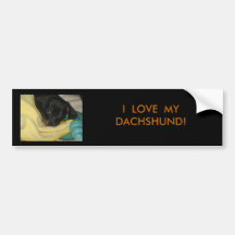 IMG_0456, I  LOVE  MY DACHSHUND! BUMPER STICKERS