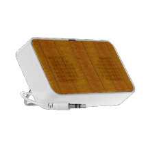 Imitation Hardwood Panelled Doodle Laptop Speaker