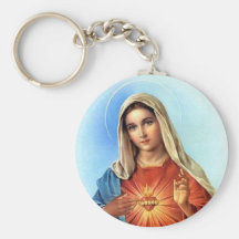 Immaculate Heart Mary Keychains