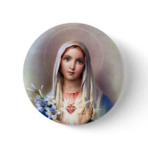 Immaculate Heart of Mary Pinback Button