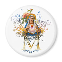 Immaculate Heart of Mary Refrigerator Magnets
