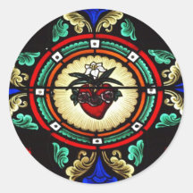 Immaculate Heart Stained Glass Sticker