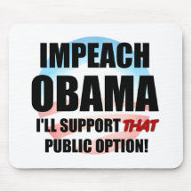 Impeach Obama Mouse Pads
