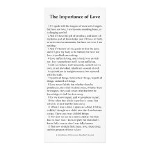 Importance of Love Prayer Card Rack Card Template