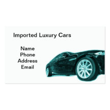 Imported Luxury Car Business Card