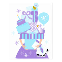Impossible Birthday Stack No.1 Winter Post Card