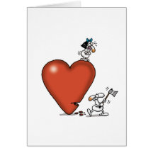 Impossible Love - Axing Love Greeting Cards