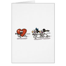 Impossible Love - Love Chase Greeting Card