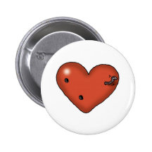 Impossible Love - Love Worm Pinback Button