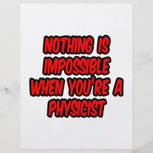 Impossible n'est pas français… physicien prospectus