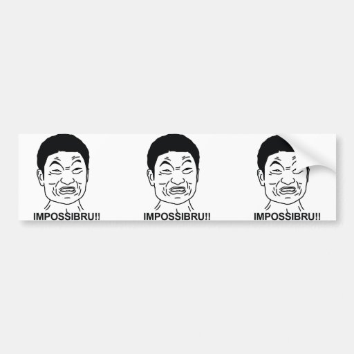 Impossibru Bumper Sticker