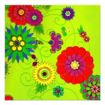 Impression florale lumineuse à la mode photos d’art