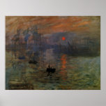 Impression, Sunrise by Claude Monet posters
