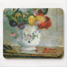 Impressionisme Mousepad de dahlias Tapis De Souris