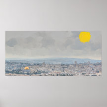 Impressionist Dome of the Rock Posters