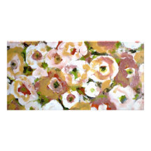 Impressionist Flowers Photo Card