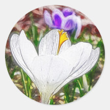 Impressions Of The Crocus Garden Stickers