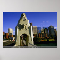 Impressive gateway to the city, Calgary, Alberta, Print