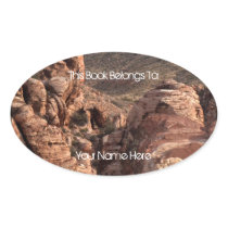 Imprint of a Man Oval Sticker