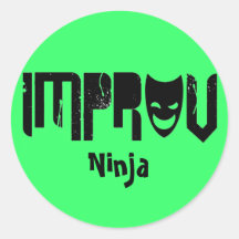 Improv! Round Sticker