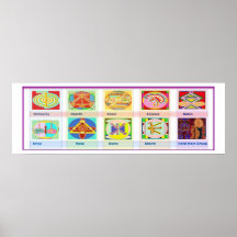 Improved: Reiki Karuna Healing Symbol and Name Posters